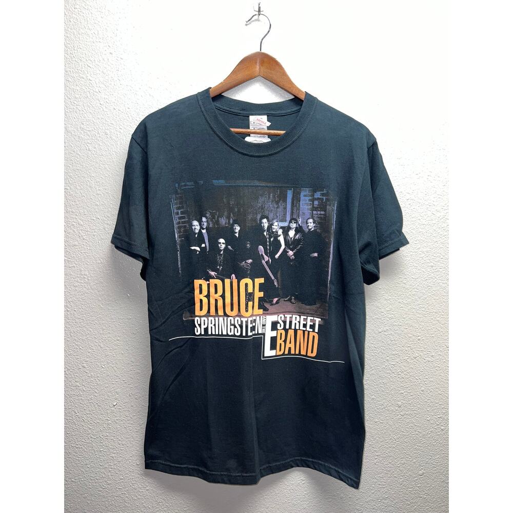 Vintage Bruce Springstreen Shirt The E Street Band Tour Concert Black Tee Medium